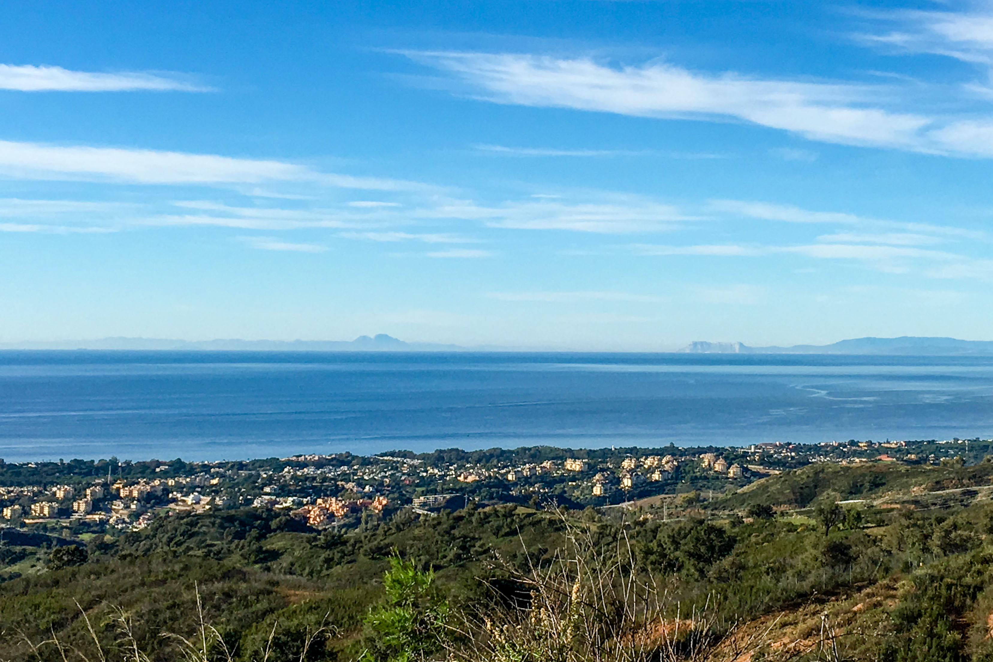 Blick von La Mairena nach Elviria, Marbella